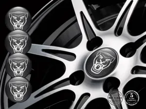 Jaguar Decalcomanie Cerchio Auto Edizione Stile Cupola Resina